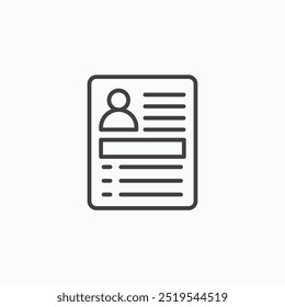 Icono de revestimiento delgado de documentos personales aislado