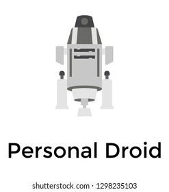 Personal droid flat details icon 