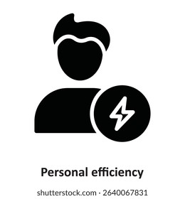 Personal efficiency Vector Icon which can easily modify or edit
