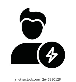 Personal efficiency Vector Icon which can easily modify or edit
