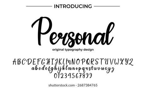 Personal - Elegant Script Font for Smooth Handwritten Design and Creative Typography