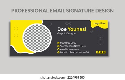 Personal Email Signature Design Template