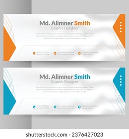 Personal facebook Cover page Design, vector file