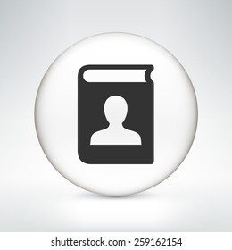 Personal File on White Round Button