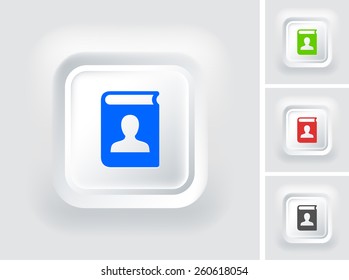 Personal File on White Square Button