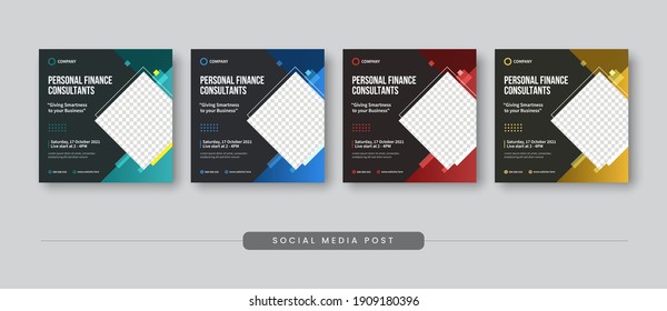 Personal Finance Consultant Social Media Post Template