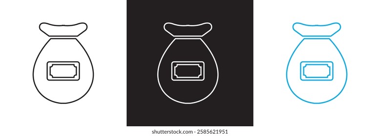 Personal finance icon . Containing budget, savings, expense, income, tax, loan, statement, etc.   isolated on white and black background. vector illustration. EPS 10