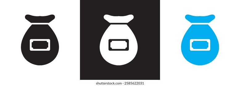 Personal finance icon . Containing budget, savings, expense, income, tax, loan, statement, etc.   isolated on white and black background. vector illustration. EPS 10