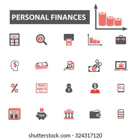 personal finance icons