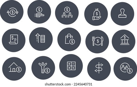 Personal Finance Icons vector design