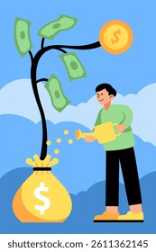 Personal finance save and grow money