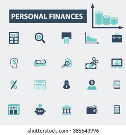 iconos de finanzas personales

