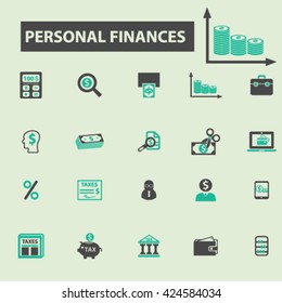 iconos de finanzas personales
