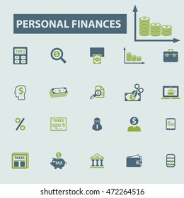 personal finances icons