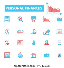personal finances icons
