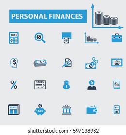 iconos de finanzas personales