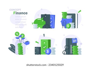 personal finances,Investing Plans set concept,Save Investment. Strategy and return on investment