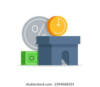 personal finances,Investing Plans set concept,Save Investment. Strategy and return on investment