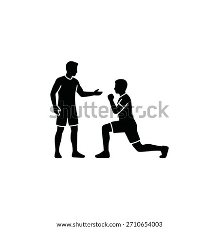 Personal Fitness Training Session. Trainer Client Workout Guidance. One-on-One Fitness Coaching.