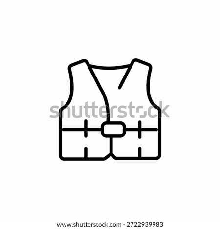personal flotation device icon sign vector