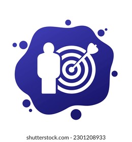 icono de objetivo personal para web