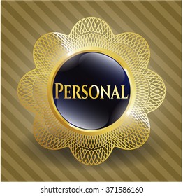 Personal golden badge