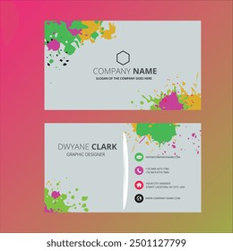 Personal Graphic designer Business Card Template Design 