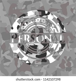 Personal grey camo emblem