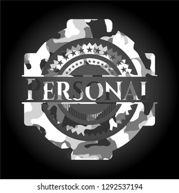 Personal grey camo emblem