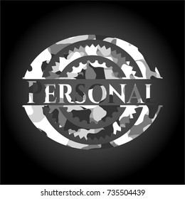 Personal grey camo emblem