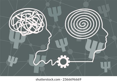 Personal growth and development. Unraveling tangled tangle. Business and education concept. Metaphor of problem solving, chaos and mess, difficult situation.