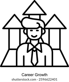 Personal growth editable stroke outline icon isolated on white background flat vector illustration.by iin indun.by kuncong.by kus wandoko