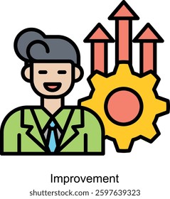 Personal growth editable stroke outline icon isolated on white background flat vector illustration.by iin indun.by kuncong.by kus wandoko