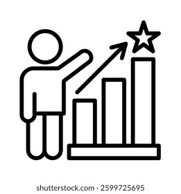 Personal Growth Icon Element for Design