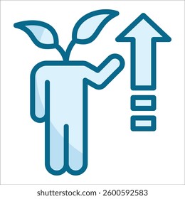 Personal Growth Icon Element For Design
