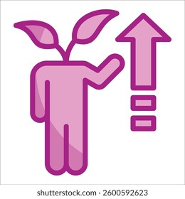 Personal Growth Icon Element For Design