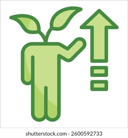 Personal Growth Icon Element For Design