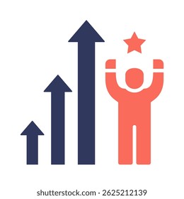 Personal Growth Icon Element for Design