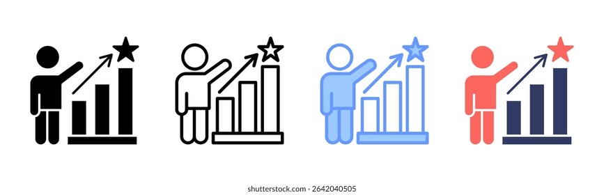 Personal Growth Icon Element for Design