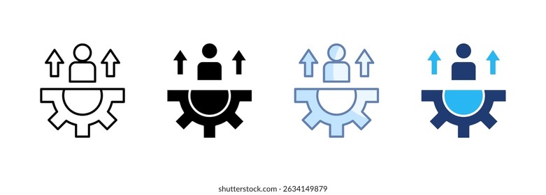 Personal Growth Icon Set Multiple Style Collection