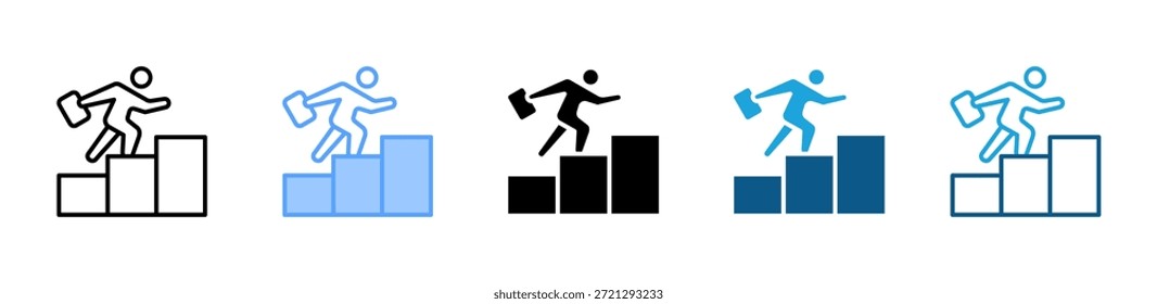 Personal Growth icon set multiple style collection