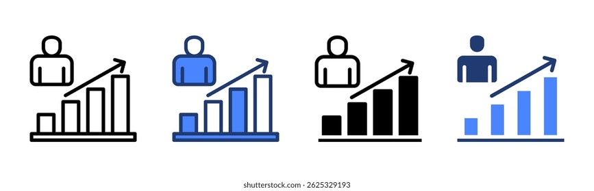 Personal Growth icon sheet multiple style collection