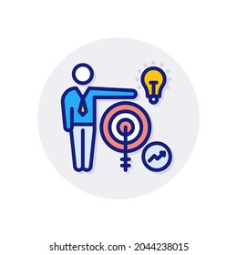 Personal Growth icon in vector. Logotype