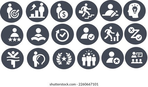 Personal Growth Icons vector design