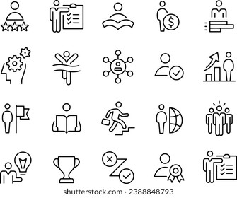 Personal Growth Icons vector design