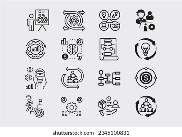 Personal Growth - thin line vector icon set. Pixel perfect. Editable stroke. The set contains icons: Leadership, Learning, Career, Skill, Motivation, Moving Up, Winner, Success, Competition, Ladder of