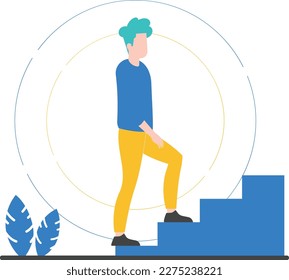Vector de crecimiento personal EPS formato Plano moderno conjunto de caracteres profesionales diversos en acción Perfecto para proyectos de diseño digital e impreso