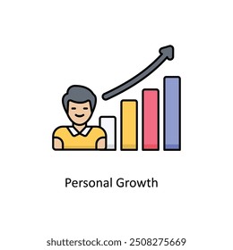 Personal Growth  vector filled outline Icon Design illustration. Graphic Design Symbol on White background EPS 10 File