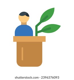 Personal Growth Vector Flat Icon For Personal And Commercial Use.
