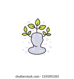 personal growth, vector icon